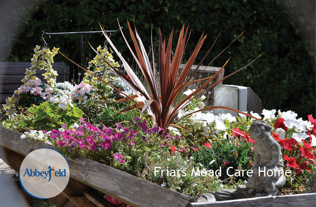 Friars Mead Care Home flowers and gardens
